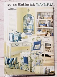 Butterick 5160 Waverly Sewing Room Organization Decor Chair Iron Cover - Uncut - Picture 1 of 3