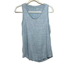 Gap Womens Sz M Blue Luxe Tank Top Speckled Stretchy Sleeveless￼ - Picture 1 of 7