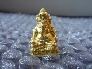 1 Pcs Ganesha Statue Figure Brass Sculpture Crafts Lucky, Success, Education NC1 - Picture 1 of 7