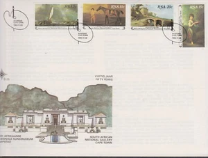 RSA SOUTH AFRICA 1980 National Gallery/50th Anniversary/Paintings SG 481/84 FDC - Picture 1 of 1