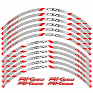 17 inch CUSTOM RIM STRIPES WHEEL DECAL TAPE STICKER KIT FOR KYMCO AK 550 AK550 - Picture 1 of 15