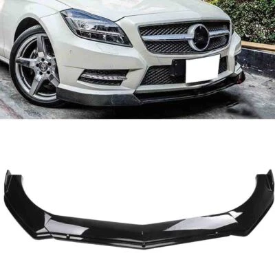 For Benz W218 CLS500 CLS450 CLS53 AMG Front Bumper Lip Spoiler Body Kit - Image 1 of 4
