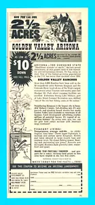 Golden Valley Arizona proprietà terriera 1961 STAMPA ANNUNCIO Mohave Kingman acri propri - Foto 1 di 3