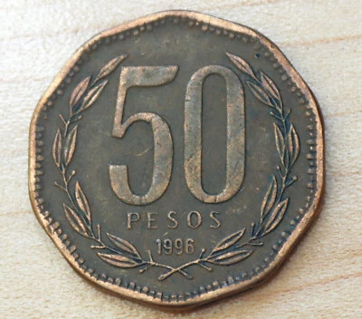 1996 Chile 50 Pesos - Image 1 of 4