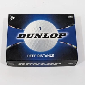 NEW Dunlop Deep Distance 12 Golf Balls Sports Accessories Equipment USGA Rules - Picture 1 of 7