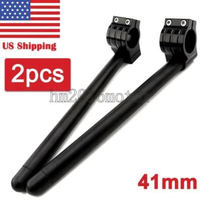 41mm 7/8" Clip-on Handlebars Fork Tube For Honda CBR1000F CBR600 F2 F3 Universal - Image 1 of 4