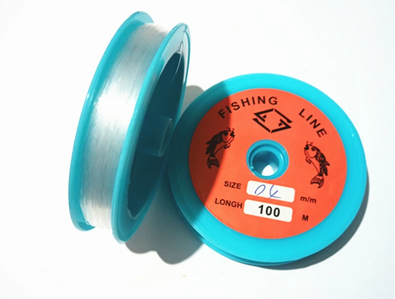 100mt/bobina filo da pesca nylon colore trasparente 0,4mm bijoux  - Immagine 1 di 1
