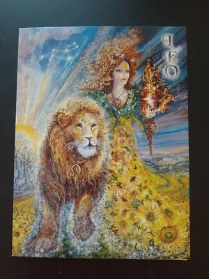 Leo Zodiac Card ~ Josephine Wall  - Image 1 of 4