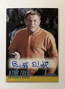 STAR TREK TOS 40th SERIES 2 BIFF ELLIOT AS SCHMITTER AUTOGRAPH CARD A175 AUTO - Picture 1 of 2