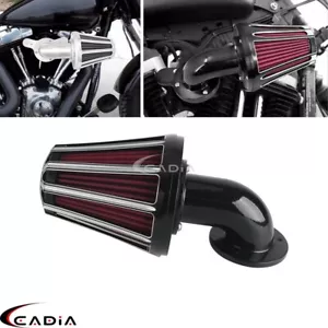 Kit de filtro de filtro de aire cono para Harley Dyna 2000-2017 Softail 2000-2015 Touring - Imagen 1 de 7