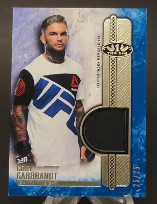 2017 Topps UFC Knockout Tier One Relics Blue #T1R-CGR Cody Garbrandt 25/25 - Image 1 of 2
