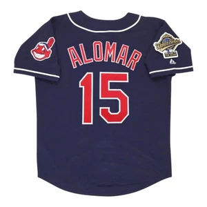 Sandy Alomar 1995 Cleveland Indians Alt marineblau World Series Herren Trikot - Bild 1 von 6
