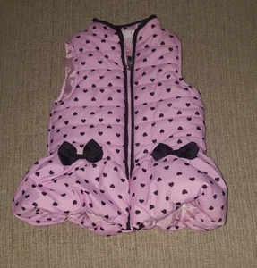 Pink and Black Girls Sleeveless Vest - Picture 1 of 3