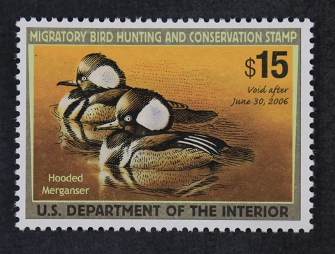 CKStamps : US Stamps Scott #RW72 $15 Duck Mint NH OG 2005 $25 Cover