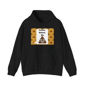 Lustiger Kaffee macht mich kacken Hoodie für Kaffeeliebhaber, Geschenke für Tassen-Enthusiasten, - Bild 1 von 57