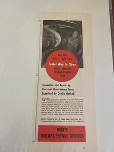 Vintage 1952 Oakite Railway Service ad - Picture 1 of 1