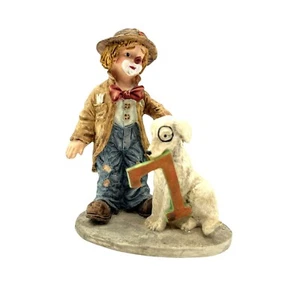 Figura Little Emmett con Perro 7º Cumpleaños Miniatura por Flambro 3" x 4" - Imagen 1 de 4