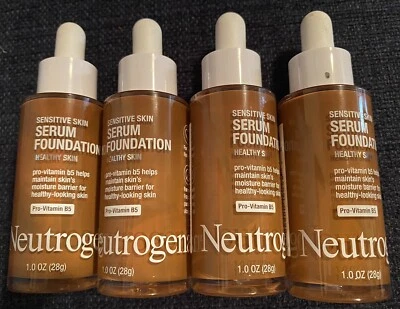 Lot Of 4 Neutrogena Healthy Skin Sensitive Skin Serum Foundation, Deep 02. - Image 1 of 2