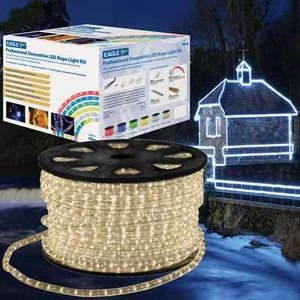 Eagle 90M LED Rope Light Roll Garden Decking Mood Outdoor Lights Kits Christmas - Picture 1 of 10