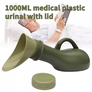 Male Female Portable Medical Urine Bottle Urinal Toilet Camping Travel 1000ml - Picture 1 of 7