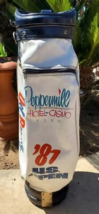 Vintage Burton USA Peppermill Hotel Casino Reno 1987 US Open Del Golf Bag Rare! - Picture 1 of 11