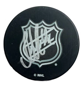 Nicklas Backstrom Washington Capitals Signed Autographed NHL Logo Puck - Picture 1 of 2
