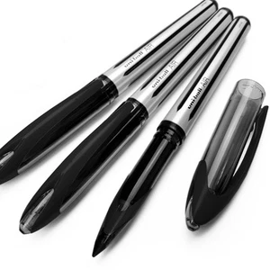 Uni Ball AIR 0.7mm Medium Rollerball Pen Black Pack of 3 Writing Instruments - Picture 1 of 4
