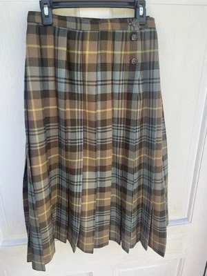 Falda De Colección Plisada a Cuadros Calvin Klein EE. UU. Talla 12 Foto 1 de 4