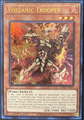 Volcanic Trooper LD10-EN019 Legendary Duelists: Soulburning Volcano 1st.. Yugioh - Image 1 of 2