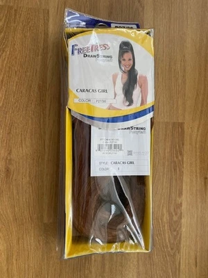 FREETRESS DRAWSTRING PONYTAIL CARACAS GIRL COL P27/30 LIGHT AUBURN - Image 1 of 4