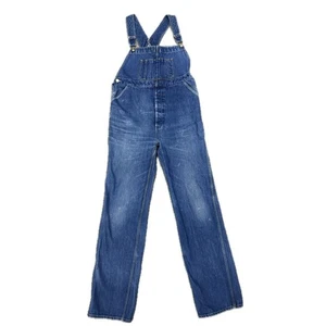 GEOFFREY BEENE Vintage Hong Kong Denim Overalls | Men's 34 | Late 70s Workwear - Picture 1 of 10