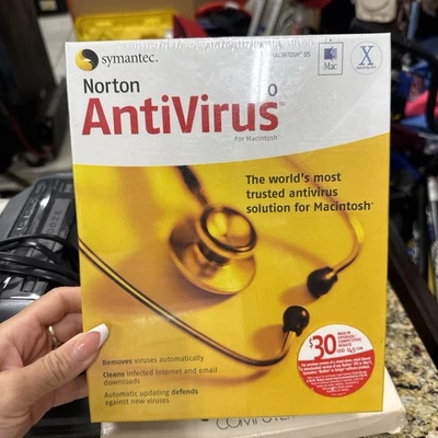 Norton Antivirus 2003 MAC ANTIVIRUS 9.0 VERSION SEALED NEW VINTAGE - Image 1 of 4