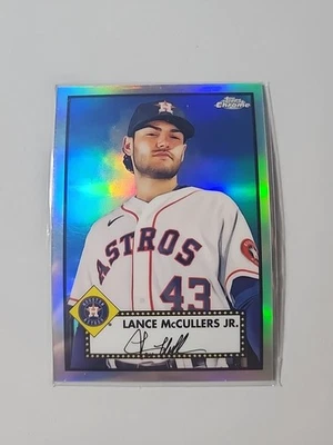 2021 Topps Chrome Platinum Anniversary Lance McCullers Jr. Refractor #404 Astros - Image 1 of 2
