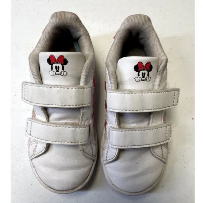 ADIDAS x DISNEY Minnie Mouse Grand Court Zapatos Nube Blanco Ray Rojo GY8011 8K Foto 1 de 4