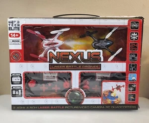 NEW Nexus Laser Battle Drones by World Tech Elite Toys 2.4 GHz 4.5CH Vid Camera  - Picture 1 of 9