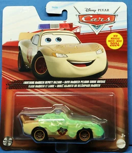 DISNEY PIXAR CARS LIGHTNING McQUEEN DEPUTY HAZARD with Slime - Picture 1 of 2