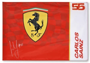 Scuderia Ferrari F1 Carlos Sainz Flag Red #55 (35.43x23.62 in) - Bild 1 von 1