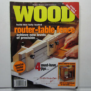 Wood Magazine Nov 2004 No 159 w/ Patterns Router Fence, Salad Bowls, Night Stand