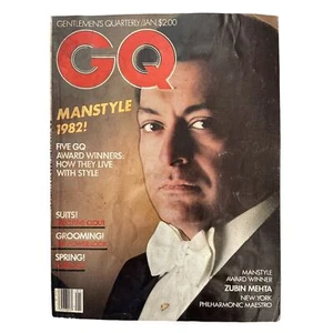 GQ JANUAR 1982 MANSTYLE '82 ZUBIN MEHTA - Bild 1 von 2