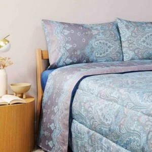 Bassetti Granfoulard Isolabella Double Bed Sheets in Satin C1 - Picture 1 of 3