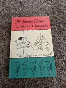 The Thurber Carnival by James Thurber 1945 HC DJ Mylar Acceptable Vintage - Picture 1 of 5