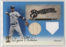 2009 Topps Tribute Relics Dual Blue /75 Ryan Braun #95
