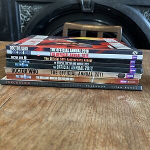 Dr Who Annual Bundle 2011, 2012, 2013, Official 50th, 2015, 2016 + 2 Others