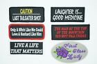  Funny, Adult, Novelty, Ironic, Iron On, Biker Patches, Assorted Styles