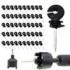 120 Pcs Electric Fence Insulator Screw-In Insulator Fence Ring Post Wood Post In