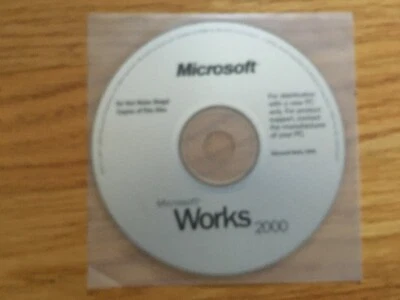 Vintage Microsoft Works 2000, Money 2000 and Encarta 2000 New - Image 1 of 4