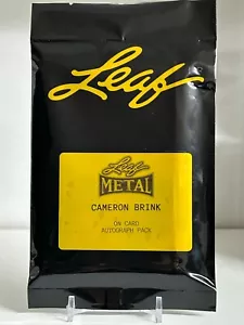 Cameron Brink 2024 Hoja Metal Ultra Limitado En Tarjeta Autógrafo Pack - Imagen 1 de 2