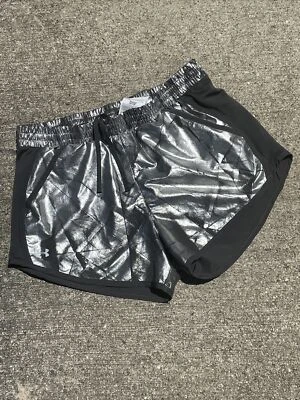 Pantalones Cortos Under Armour Plateados Metálicos Spiderman Telaraña Equipo de Calor Talla M❤️blt7m93 Foto 1 de 4