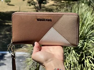 Michael Kors Large Zip Around Continental Long Wallet Wristlet Luggage Multi - Picture 1 of 7