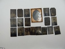 Lot Of 19 Daguerrotype Photos 1800s Tin Type Civil War Era